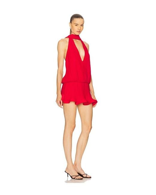 ROWEN ROSE Red Kleid Abito