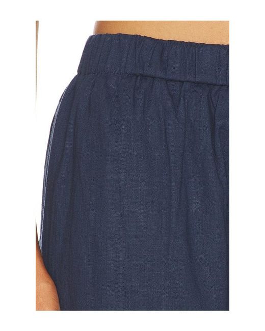 Artless Blue Linen Relaxed Pants
