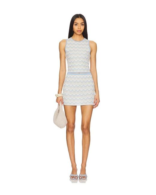 Lata Top en Baby Blue Devon Windsor en coloris White