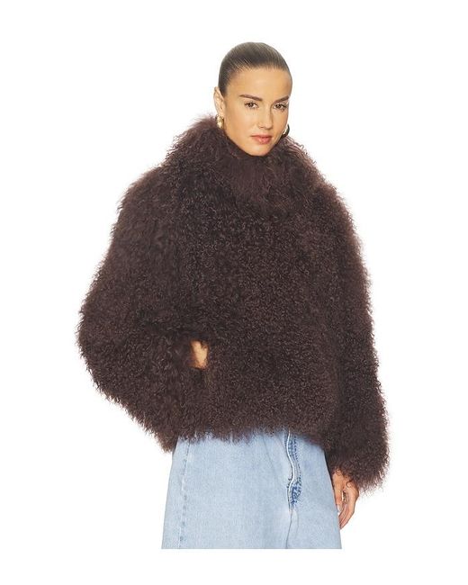 Lamarque Brown Bianca Fur Jacket