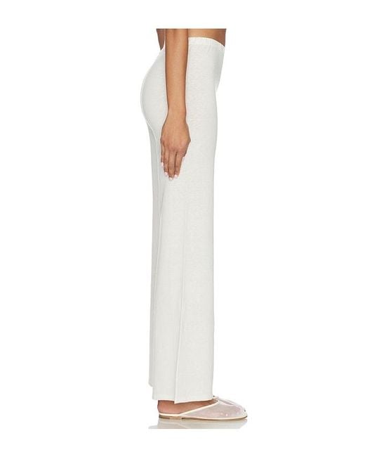 ÉTERNE White Low Waist Flare Pant