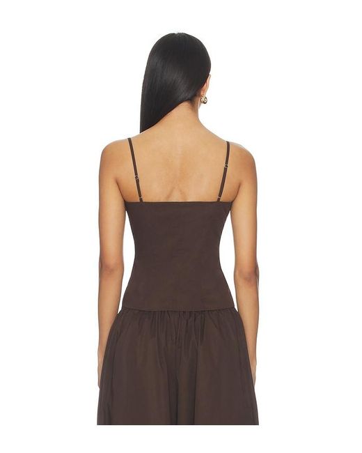 Lovers + Friends Brown Ofelia Top