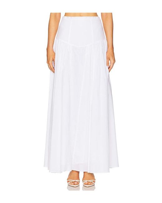 Bardot White Amorette Maxi Skirt