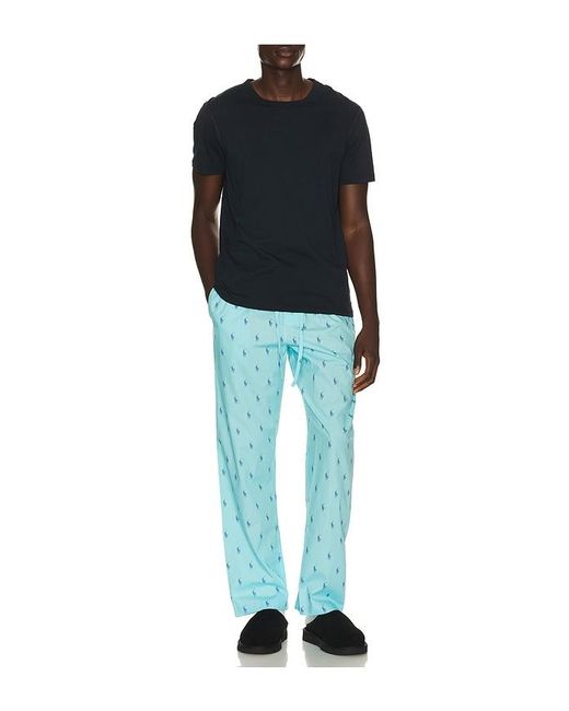 Polo Ralph Lauren Blue Polo Pony Pajama Pant for men