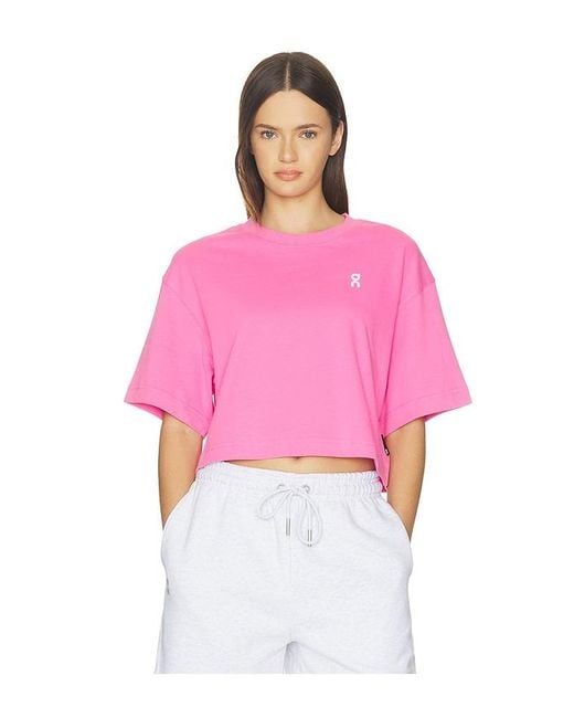 On Shoes Pink Club Boxy T
