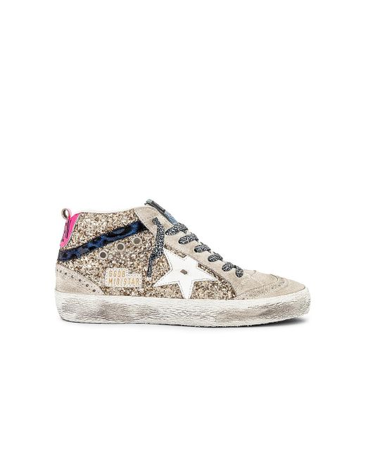 Gold mid star golden goose Clearance