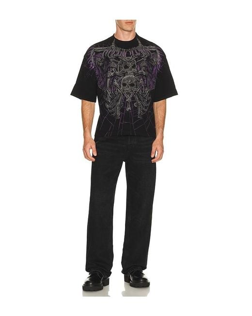 Affliction Black Darkness Falls Short Sleeve Tee for men