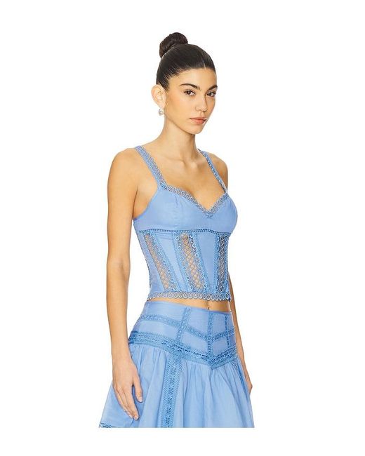 Charo Ruiz Blue Poppy Top