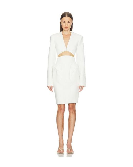 Camila Coelho White Selma Midi Skirt