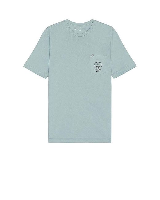 Travis Mathew Blue Forbidden Isle T-shirt for men