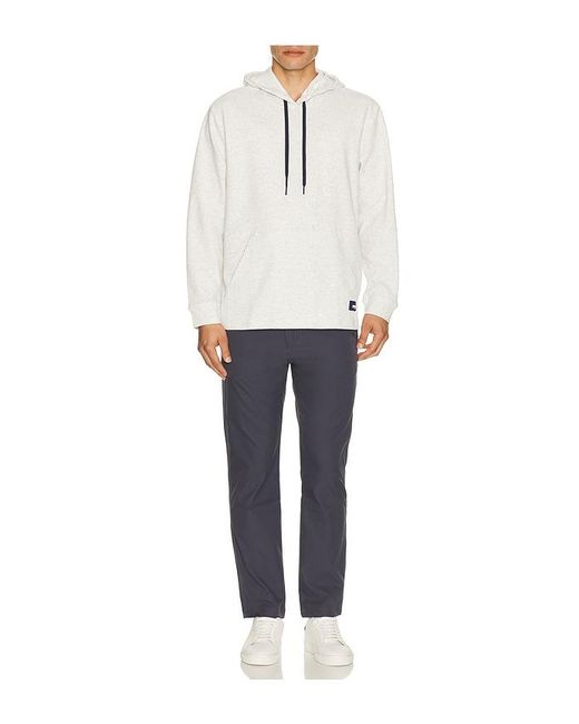 Vintage Summer White Performance Diamond Tech Hoodie for men