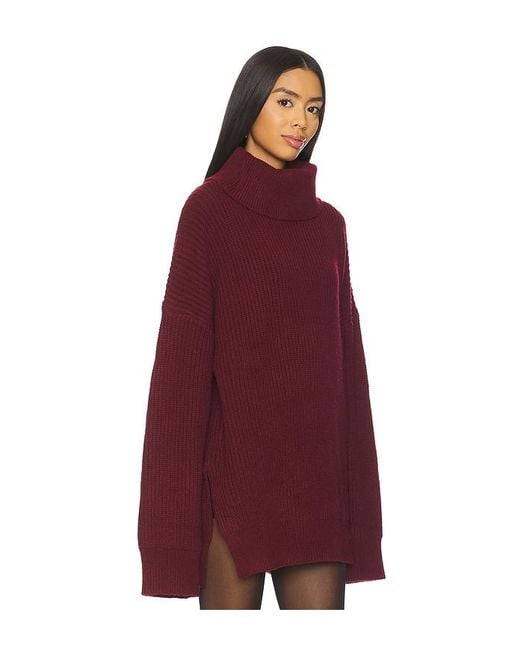 ALL THE WAYS Red Delta Sweater