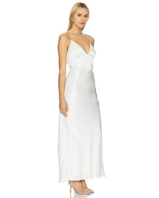 Bardot White Capri Diamonte Slip Dress