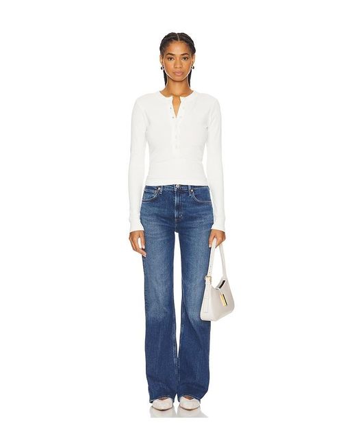 Citizens of Humanity Blue Vidia Mid Rise Boot Jeans