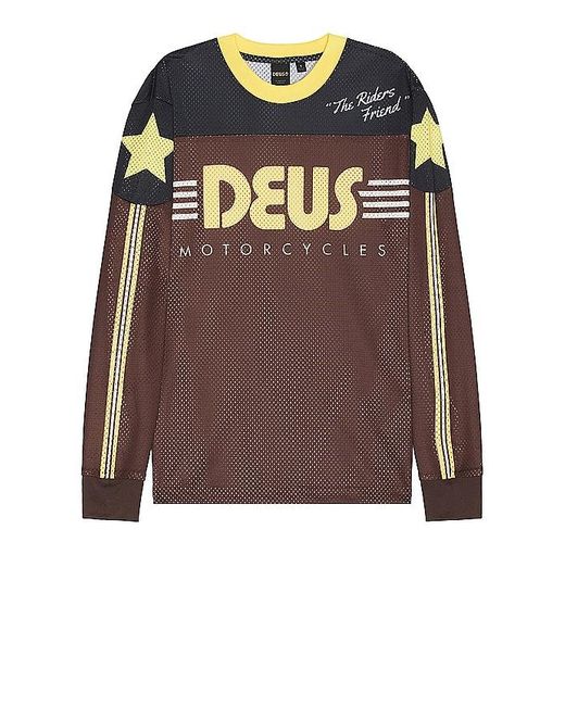 Deus Ex Machina Brown Fantasma Moto Jersey for men