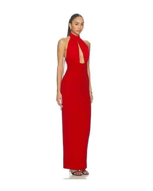 Nookie Red Martini Halter Gown