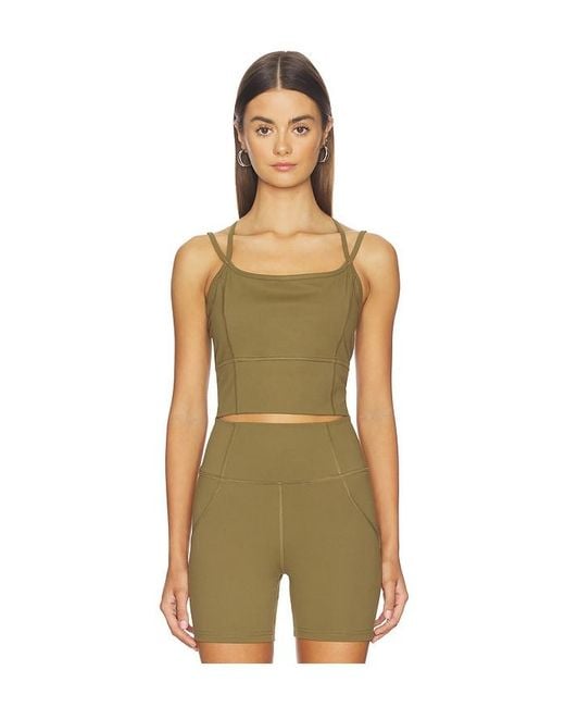 Halfdays Natural Hattie Longline Top