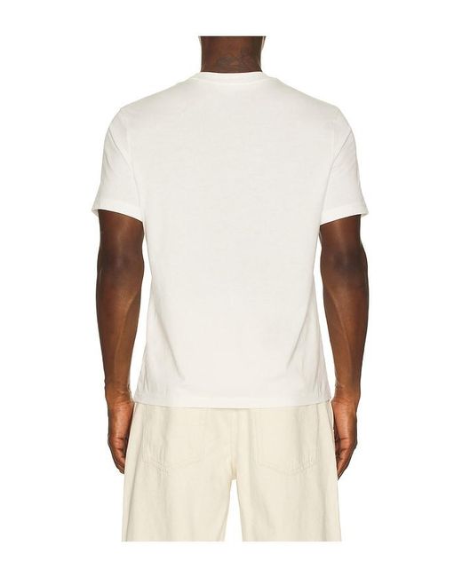 FRAME Natural Light Cotton Tee for men