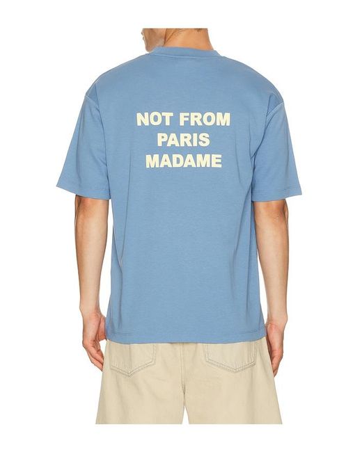 Drole de Monsieur Blue Le T-Shirt Slogan for men