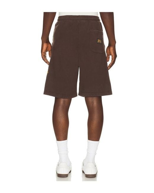 One Of These Days Brown Mustang Athletics Sweat Short for men