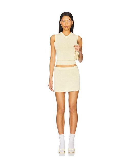 SER.O.YA White Cassie Mini Skirt