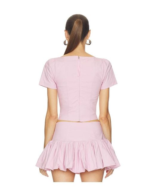 Camila Coelho Pink Cari Top
