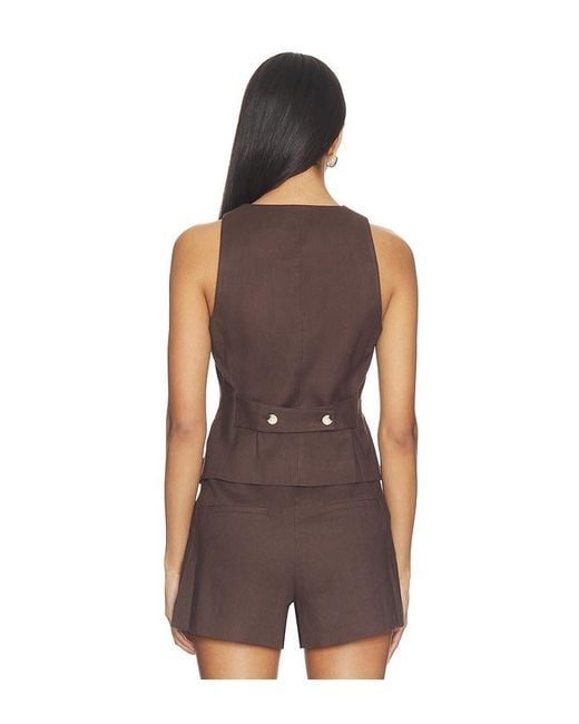 Veronica Beard Brown Hartwell Vest