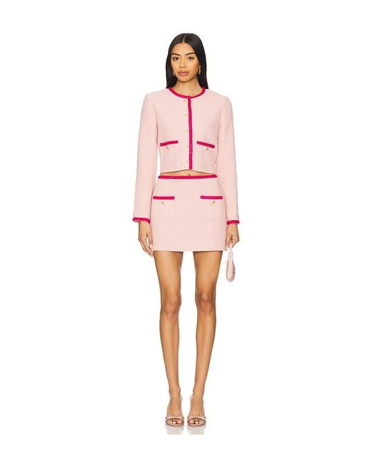 Amanda Uprichard Pink Windsor Skirt