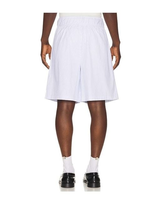 KROST White Cotton Stripe Short for men