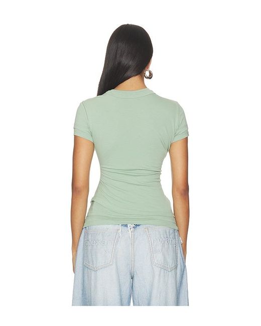 Alexander Wang Blue Layered Short Sleeve Top