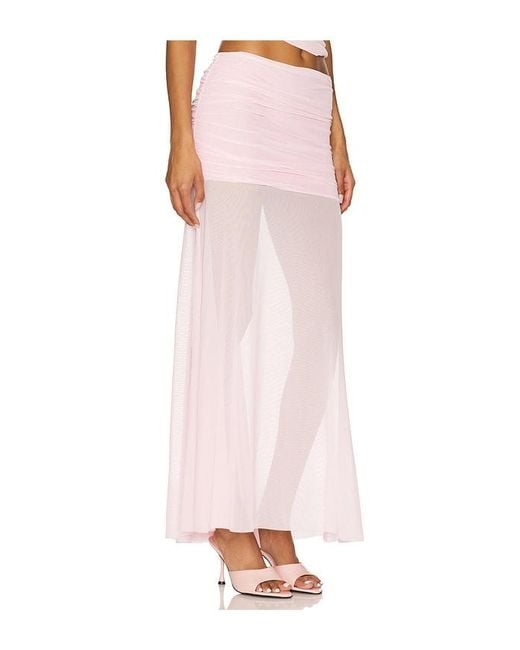 Amanda Uprichard Pink X Revolve Leo Skirt