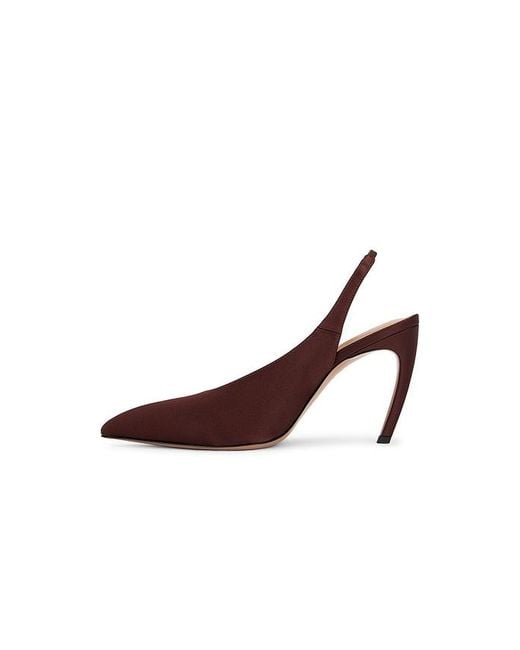 The Attico Brown Viper 95Mm Slingback Heel