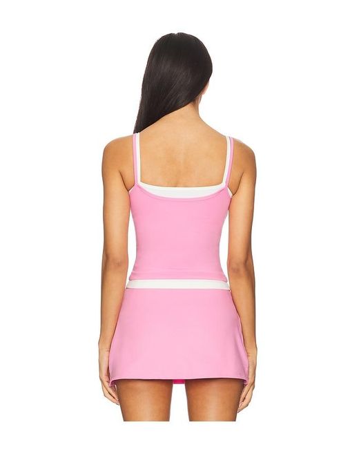 WellBeing + BeingWell Pink Flowwell Sage Tank