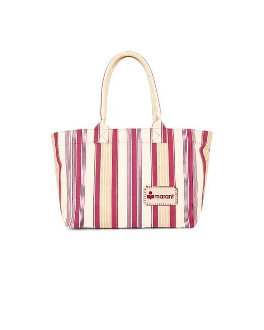 Isabel Marant Red Yenky Zipped Tote Bag