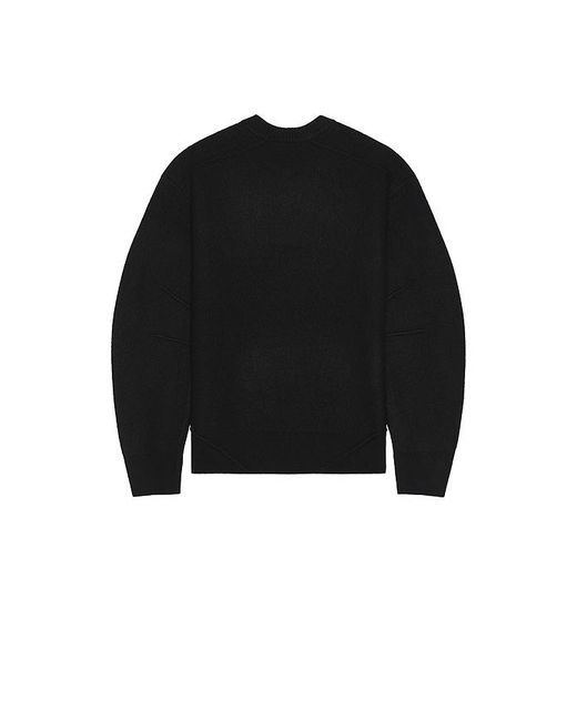 Helmut Lang Black Boiled Crew Sweater for men