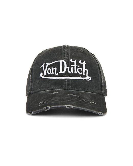 Von Dutch Black Cycled Dad Hat for men