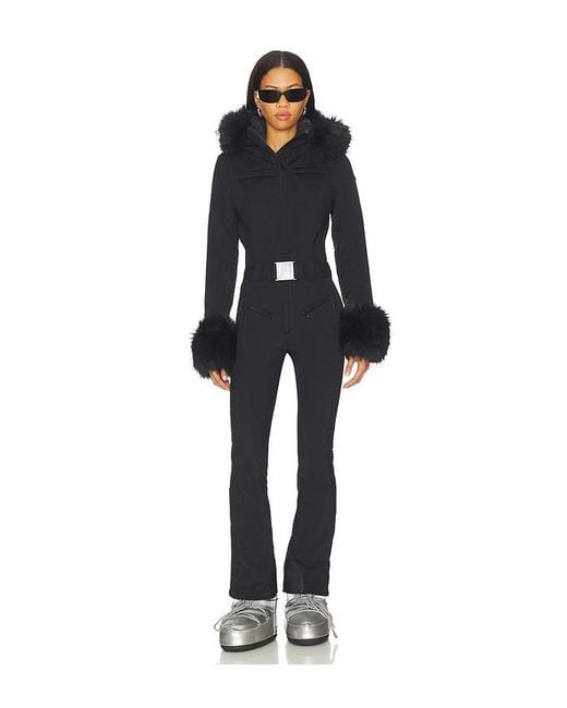 Goldbergh Black Angele Faux Border Ski Suit