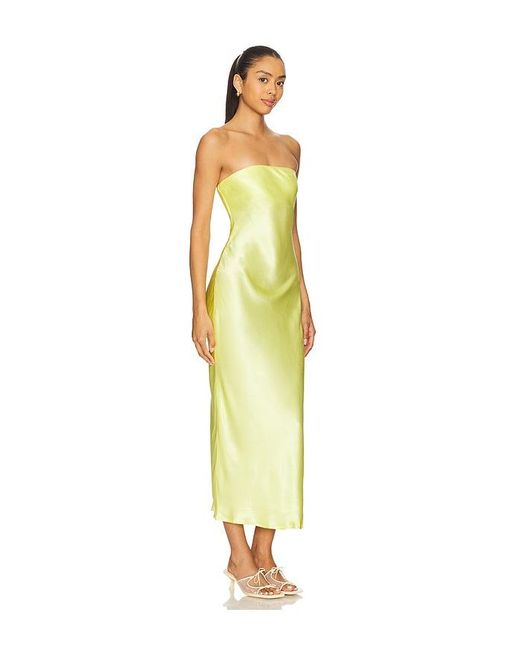 SNDY'S X Revolve Angel Strapless Midi Dress Yellow
