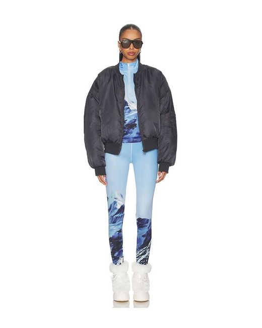 Perfect Moment Blue 1/4 Zip Base Layer Top