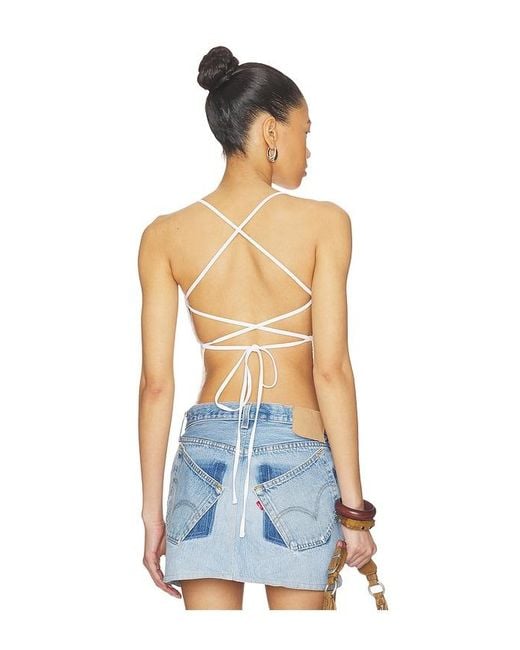 Frankie's Bikinis White X Jennie Nari Crochet Top