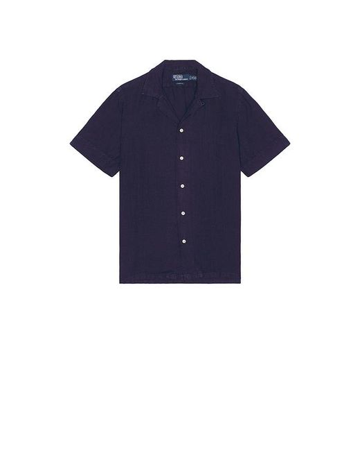 Polo Ralph Lauren Andy Camp Shirt in Blue for Men | Lyst