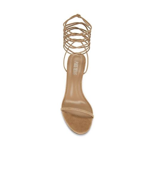 Paris Texas White Lidia Lace Up Sandal 70
