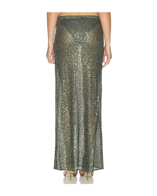 Lovers + Friends Green Margarita Maxi Skirt