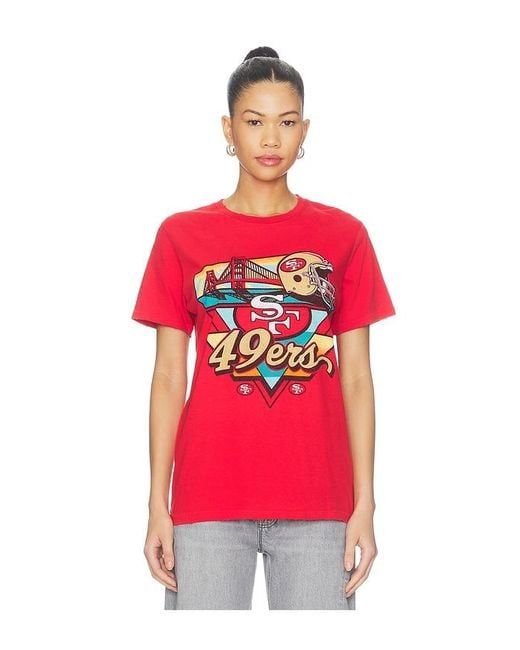 Junk Food Red 49Ers City Edition Vintage Tee