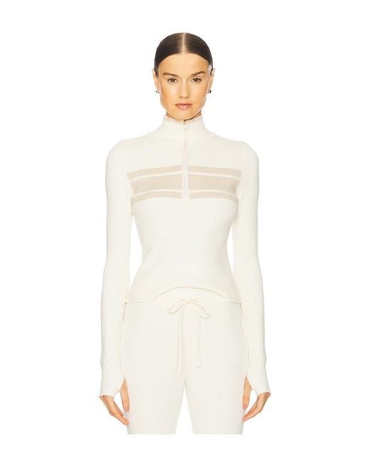 WellBeing + BeingWell Chalet Half Zip プルオーバー White