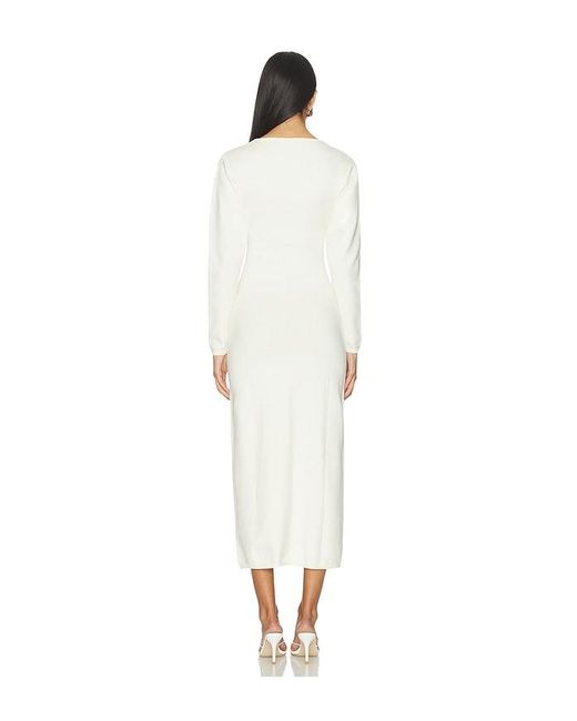 L'academie White Yaslin Midi Dress