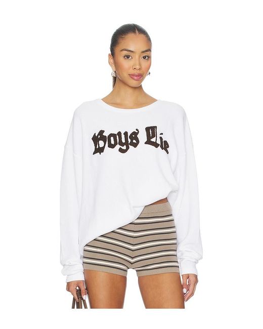 White Rocker Boy Boys Lie Rocker Thermal Bf Longsleeve Tee in White | Lyst UK