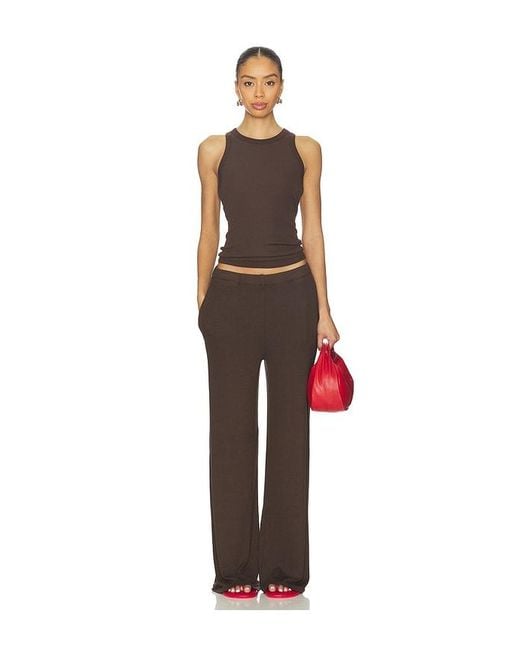 SPRWMN Brown Rib Racer Tank
