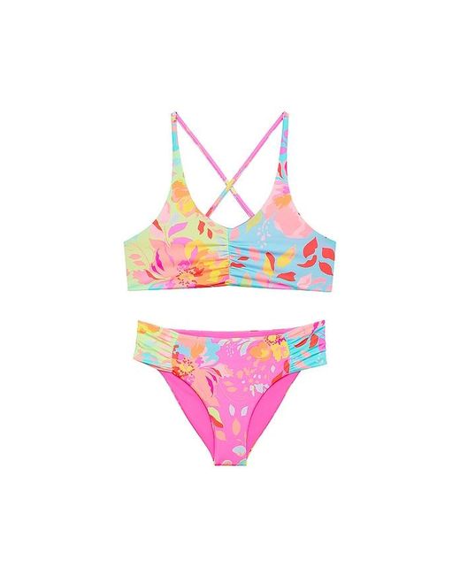 Beach Riot Pink Little Roux And Colbie Swim Set