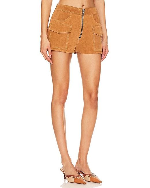 Urban Outfitters Orange Sugar Suede Shorts